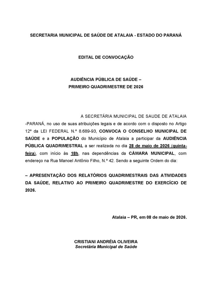 AUDIÊNCIAS PÚBLICAS